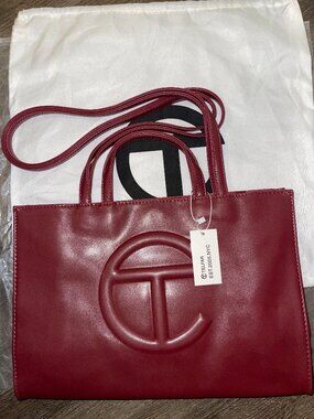 Medium shopping bag- Burgundy